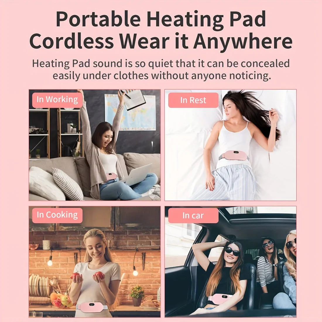 Period Cramp Comfort Heating Pad and Massager